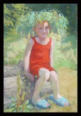 The Girl in a Wreath by Alexander Petrovich Khoduk (b. 1968)