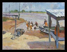 The Cove by Anatoli Nikitavich Turkin (b. 1938)