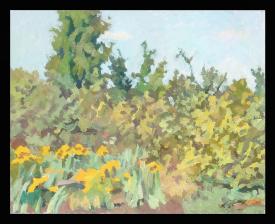 The Corner of a Garden by Yuri Petrovich Dyakov (1929–2008)