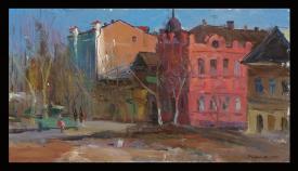 City Motif by Nikolai Kirillovich Rudikov (b. 1930)