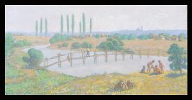 The Footbridge over the River Anna by Natalia Alexandrovna Khoduk (b. 1972)