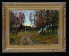 Autumn Evening by Svetlana S. Lisitsina (b. 1974)