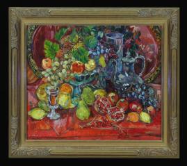 Still Life with Green Pears by Natalia Vasilievna Suvorova (b. 1941)