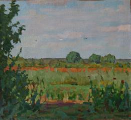Summer Evening by Yuri Petrovich Dyakov (1929–2008)