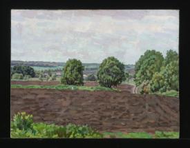 A Plowed Field in May by Yuri Petrovich Dyakov (1929–2008)