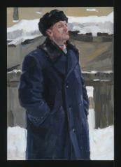A Decline in the Street by Vasili Kuzmich Komolov (1918–1985)