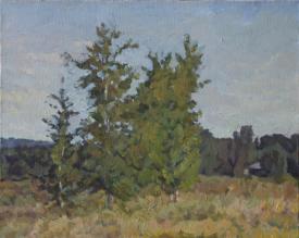 An Autumn Landscape by Yuri Petrovich Dyakov (1929–2008)