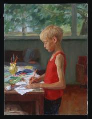 The Portrait of the Son by Alexander Sergeevich Zolotikh (b. 1960)