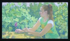 Masha Gavrilova by Alexander Petrovich Khoduk (b. 1968)