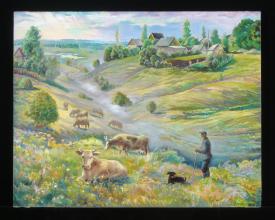 Cool Morning by Gennadi Grigorevich Grishchenko (b. 1940)