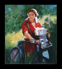 The Postman by Nikolai Ivanovich Marshalkov (b. 1939)
