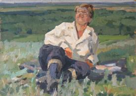 Writing Exams by Vasili Kuzmich Komolov (1918–1985)