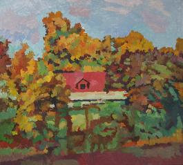 Autumn is Here by Yuri Petrovich Dyakov (1929–2008)