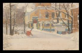 Winter in the Park by Ivan Mikhailovich Lisakov (1918–2001)