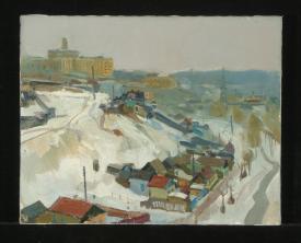 Town by Viktor Petrovich Slushnik (b. 1926)