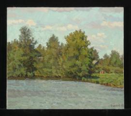 Summer Landscape by Yuri Petrovich Dyakov (1929–2008)
