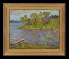 Spring by Yevgeni Ignatevich Krylov (b. 1926)