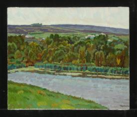 A Pond in Pershino by Yuri Petrovich Dyakov (1929–2008)