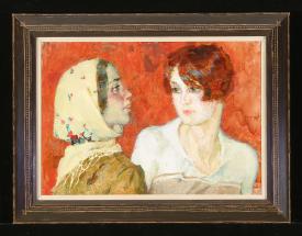 Double Portrait by Galina Vasilievna Pshenitsina (b. 1940)