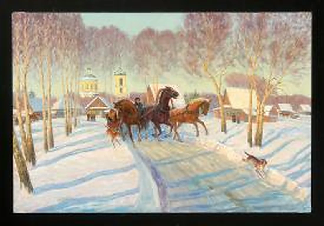 Troyka by Alexander Mikhailovich Kurzanov (b. 1938)