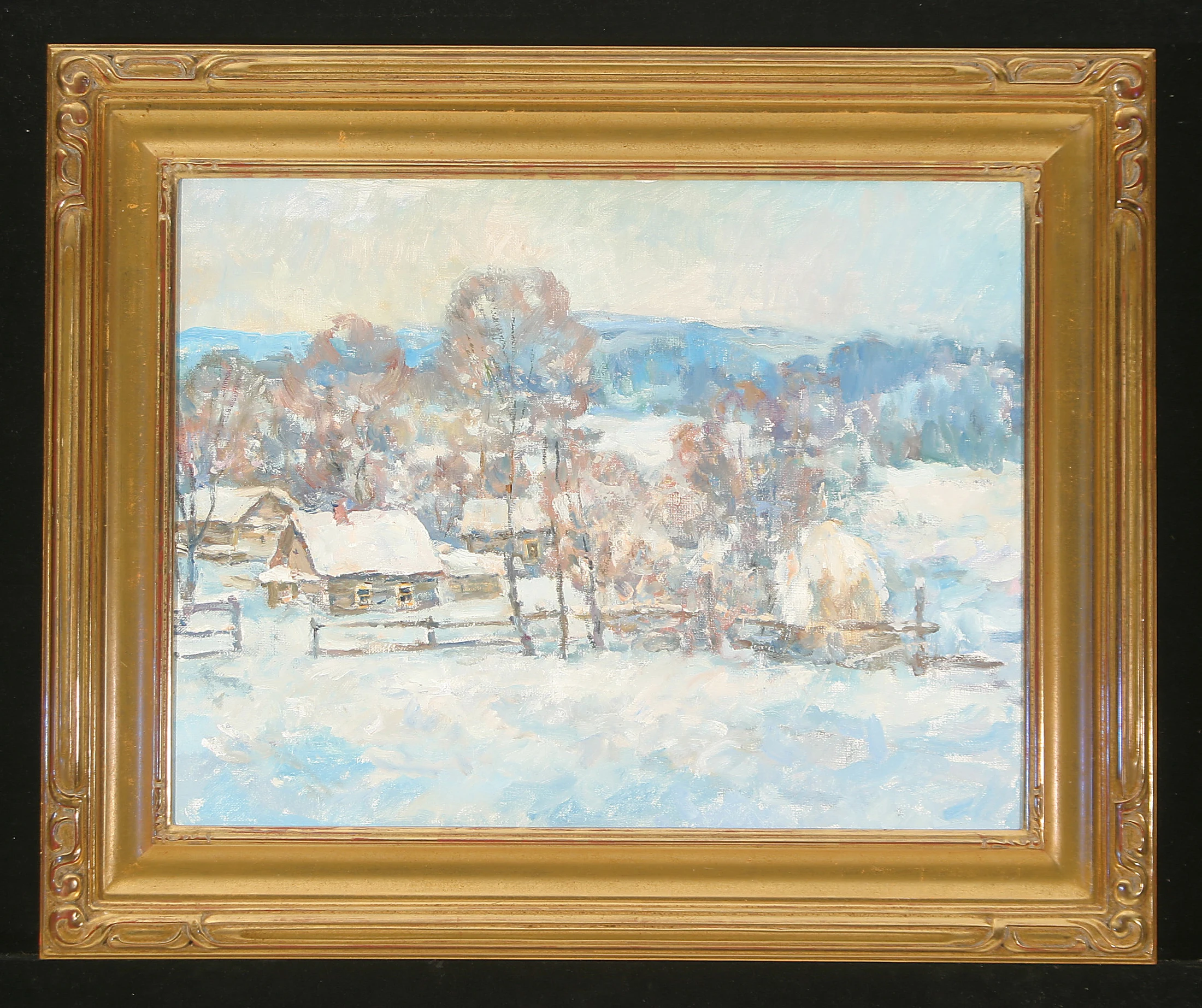 Winter by Fyodor Pavlovich Zvonarev (1929–2000)