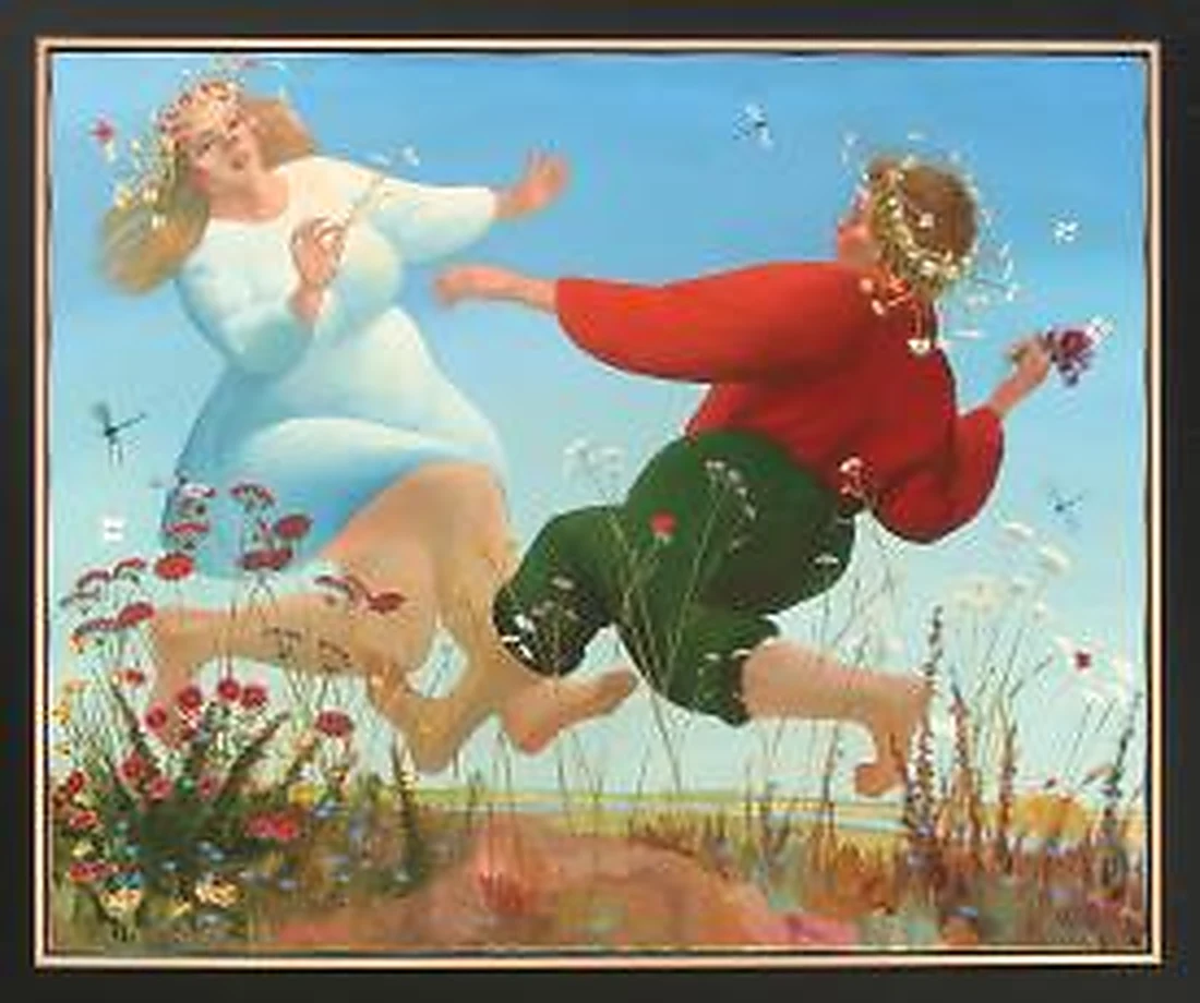 Celebration by Viktor Andreevich Donskoi (b. 1945)