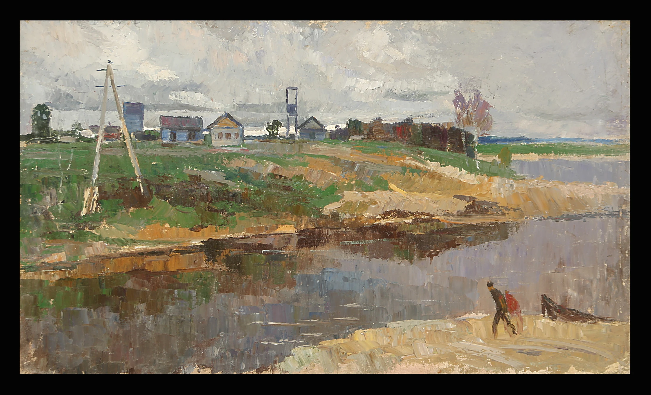 At the River by Georgi Andreevich Melekhin (1933–2000)