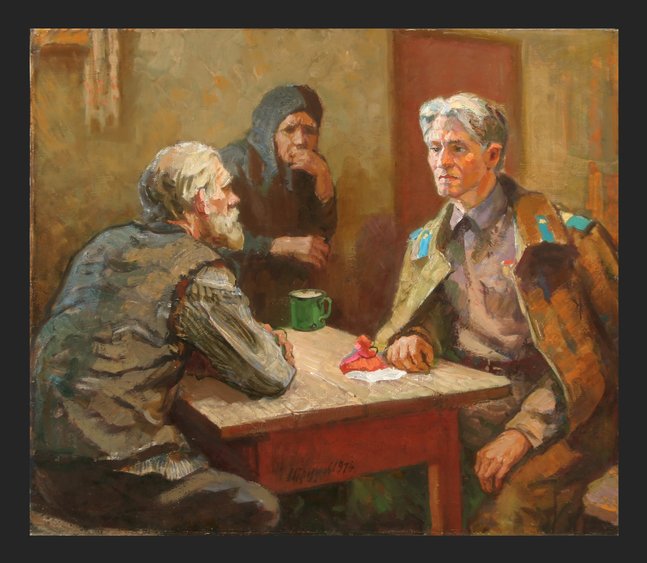 News from the Front by Nikolai Alekseevich Trunov (b. 1924)