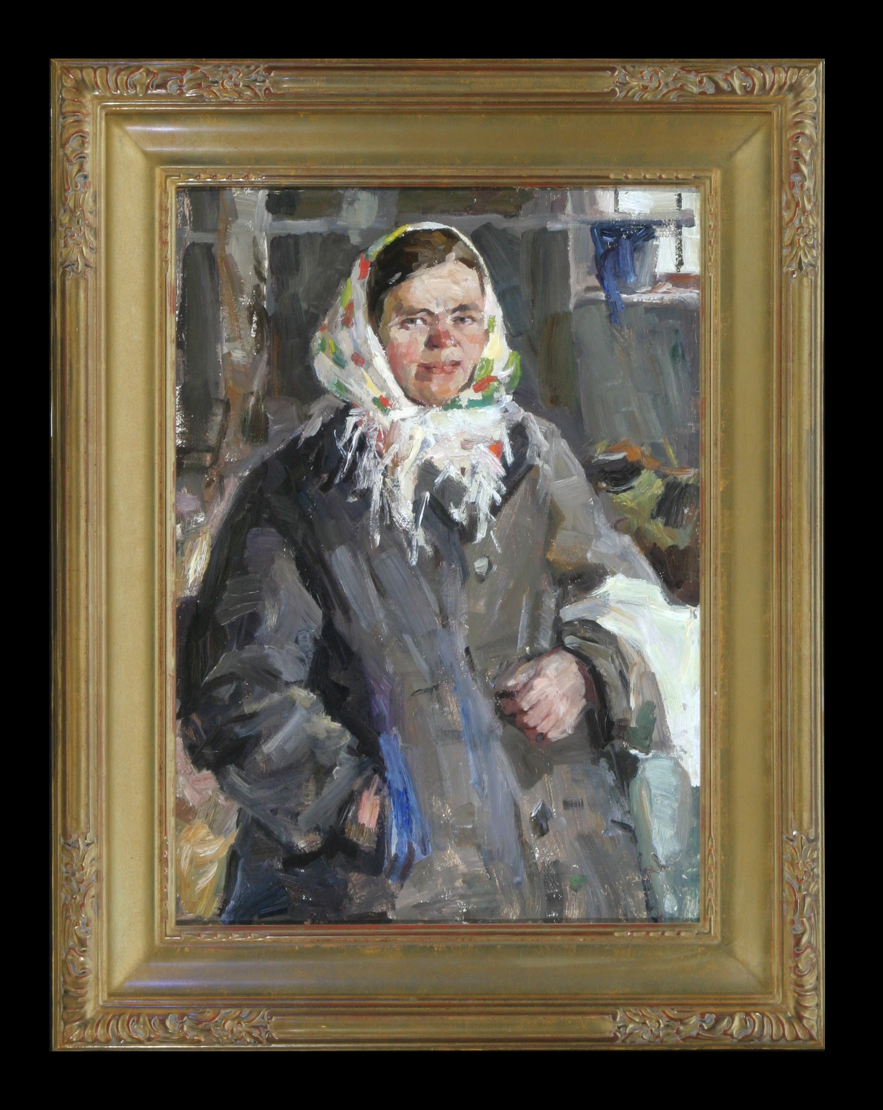 Milkmaid by Vasili Kuzmich Komolov (1918–1985)