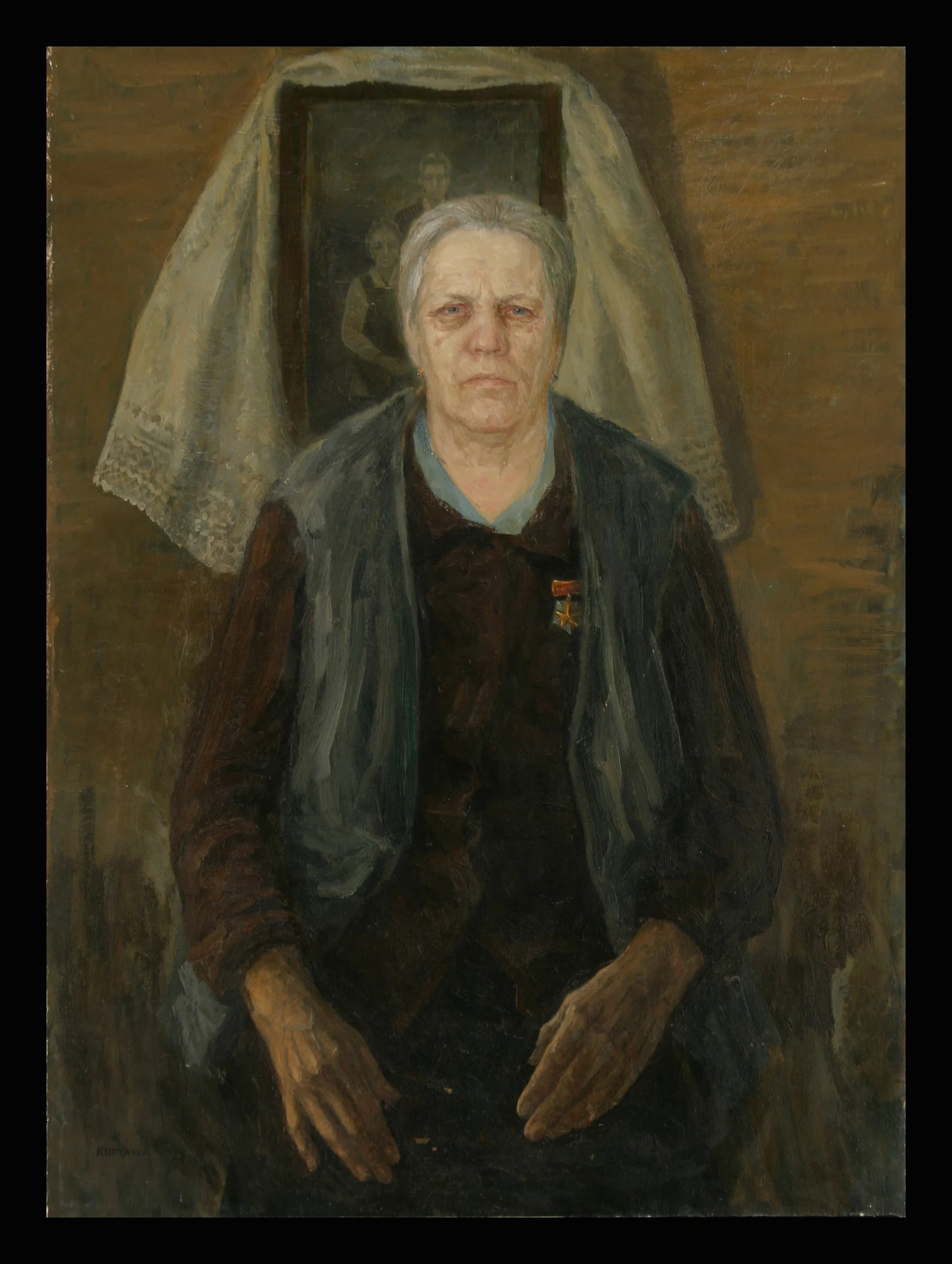Mother-Heroine V. P. Paketova by Alexander Mikhailovich Kurzanov (b. 1938)