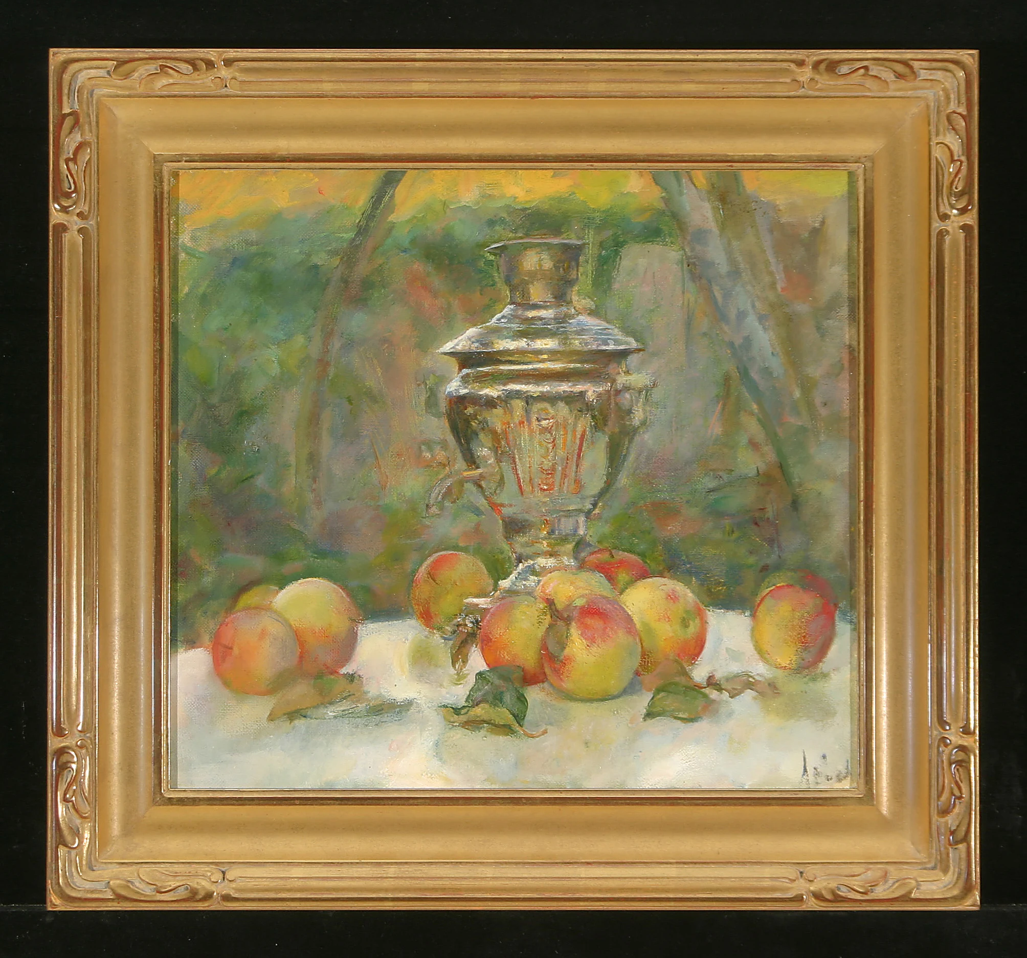Still Life with Samovar by Alexander Nikolaevich Lavrov (b. 1955)