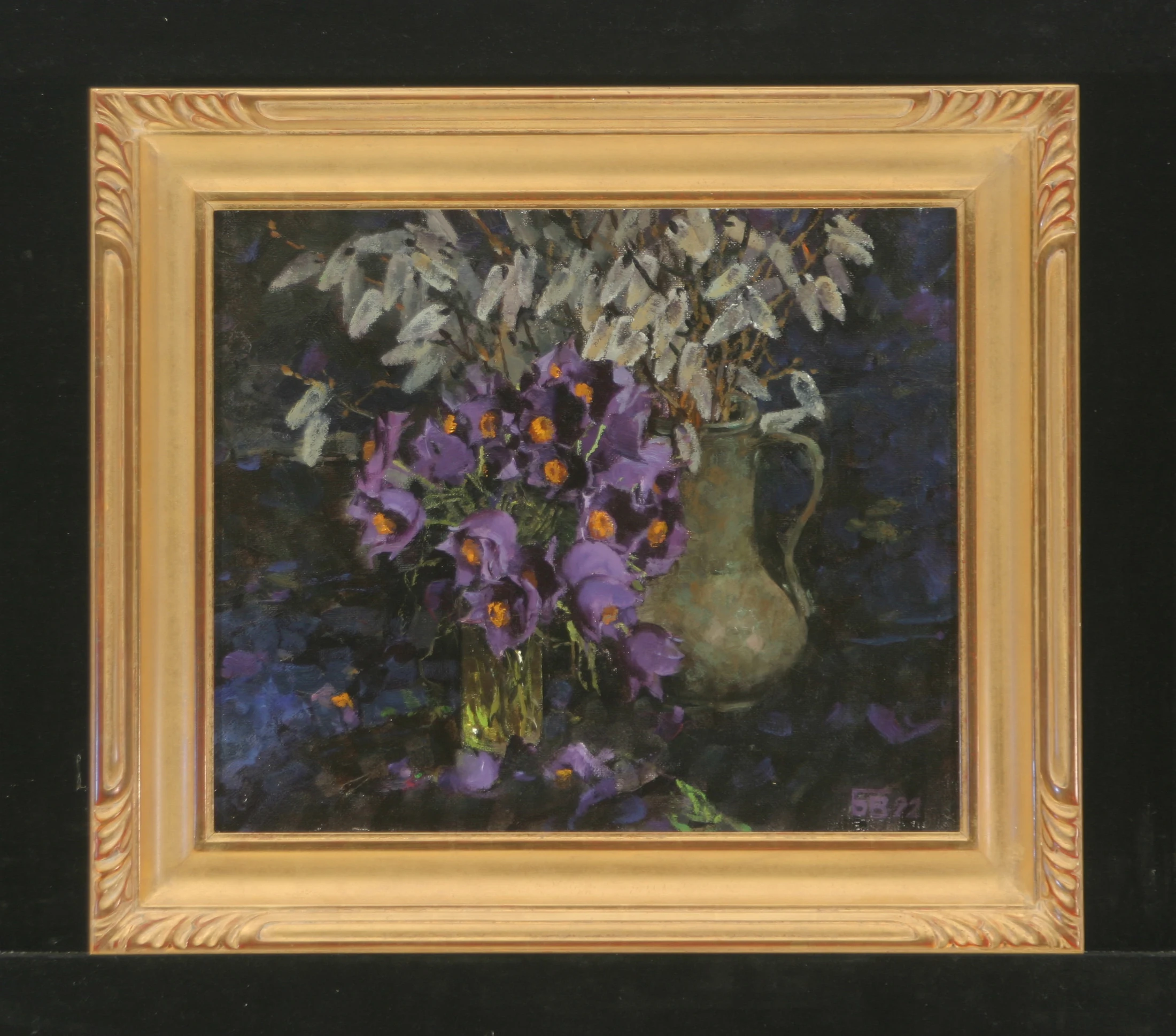 Night Bouquet by Valentina Mikhailovna Bogacheva (b. 1953)