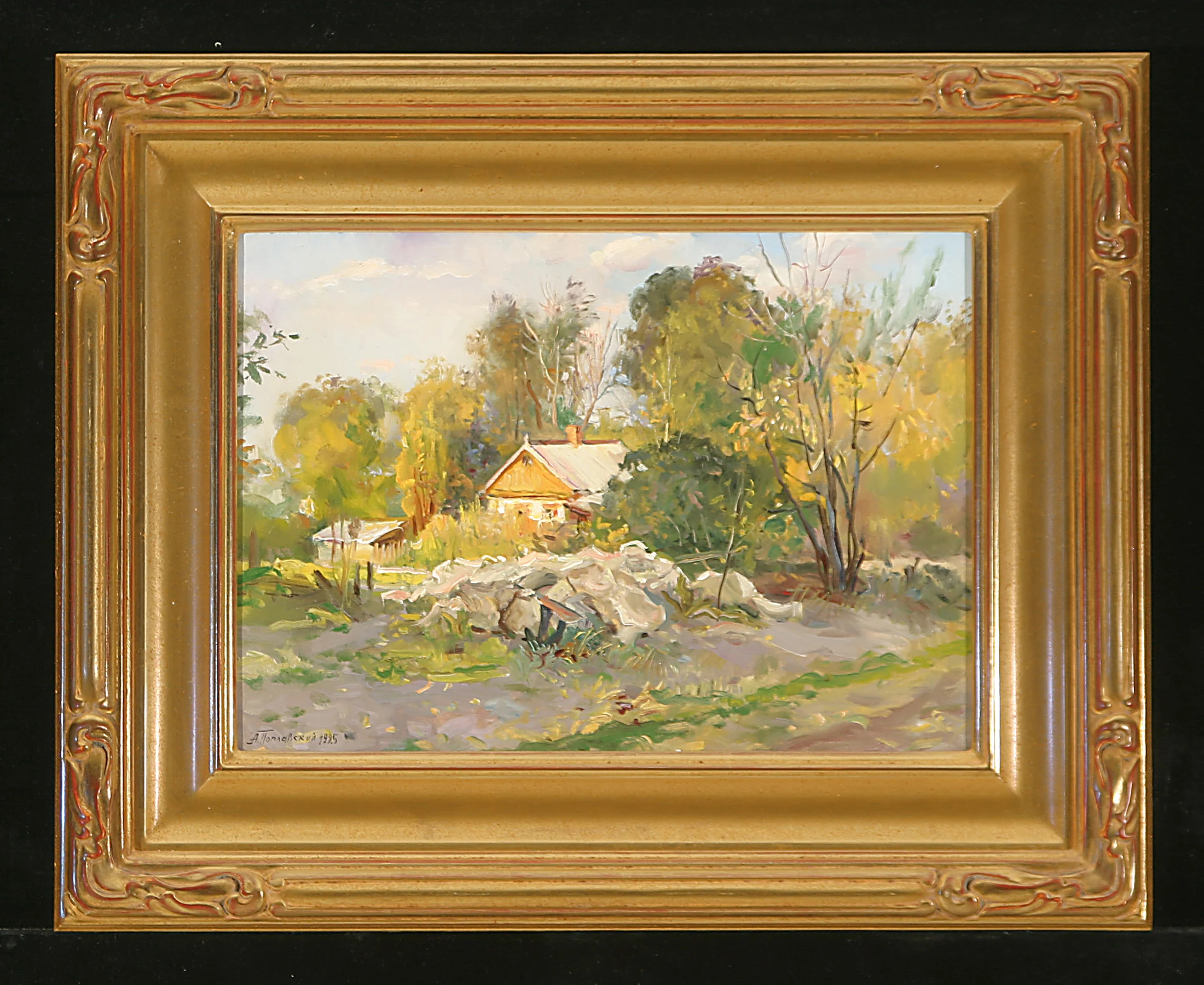 Provincial Cottage by Alexander Pavlovich Poplavsky (b. 1959)