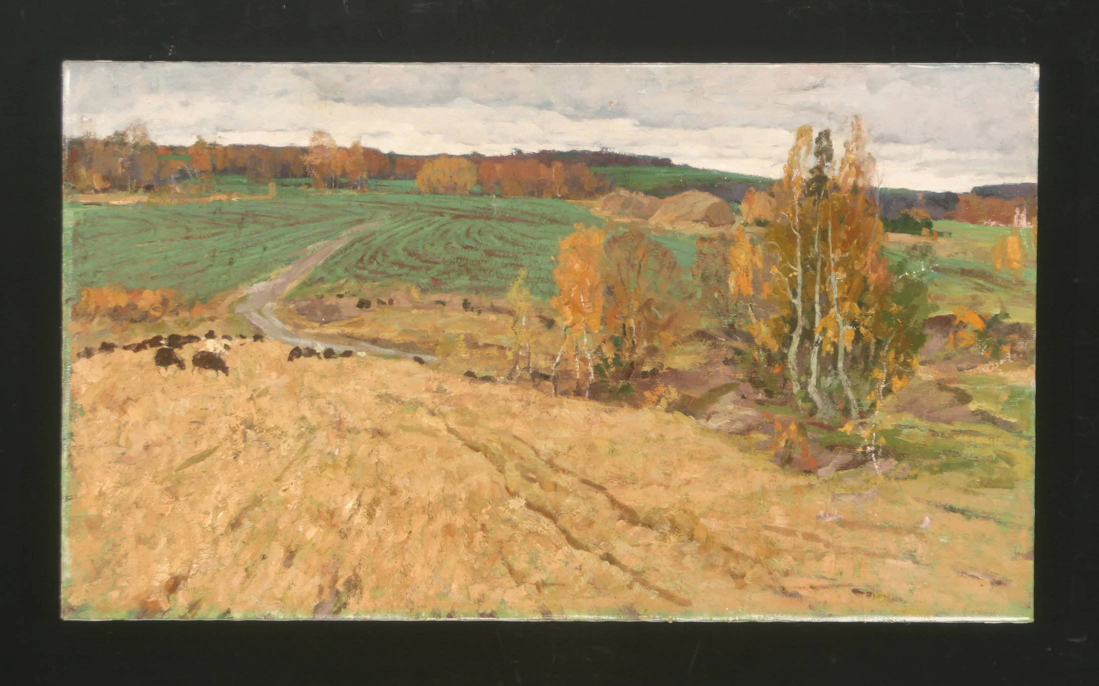 Autumn Fields by Vasili Kuzmich Komolov (1918–1985)
