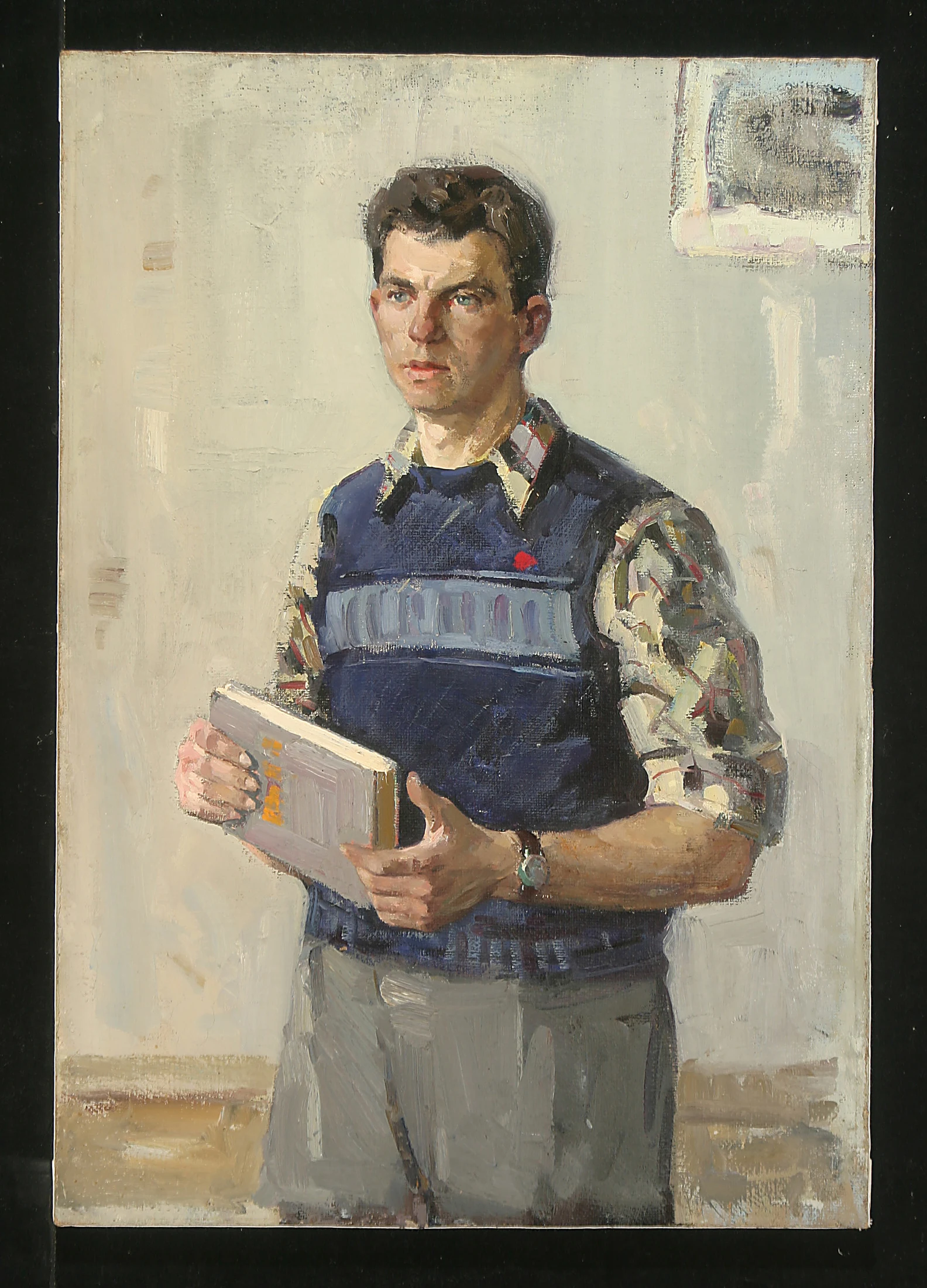 Portrait of a Young Man by Anatoli Alekseevich Nebolsin (1934–2006)