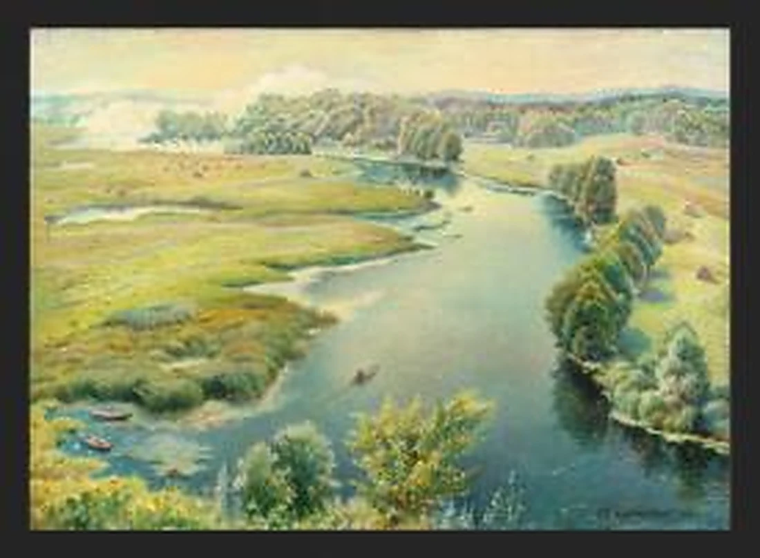 On the Land of Ramon by Gennadi Grigorevich Grishchenko (b. 1940)