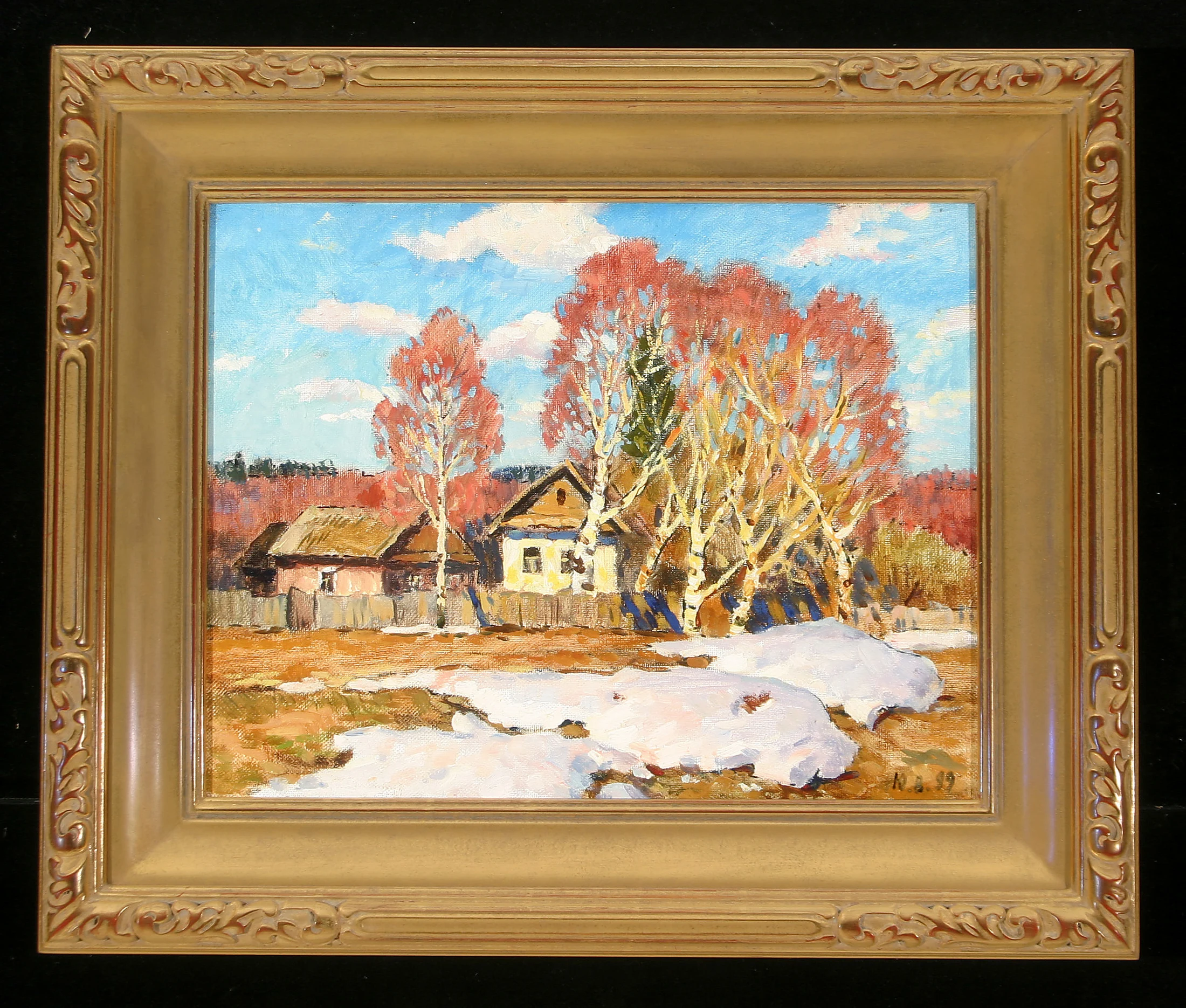 The Beginning of Spring by Yuri Fedorovich Vnodchenko (b. 1927)