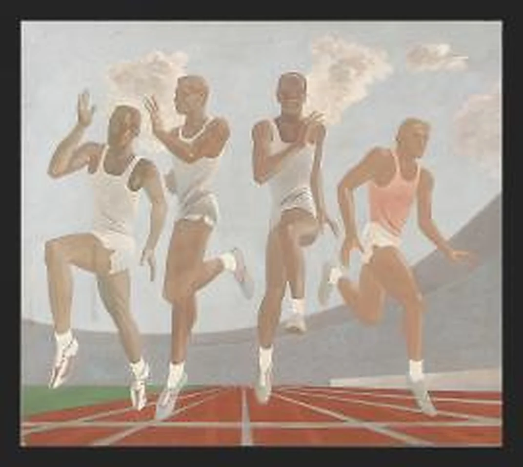 Sprint by Nikolai Ivanovich Savenkov (b. 1932)