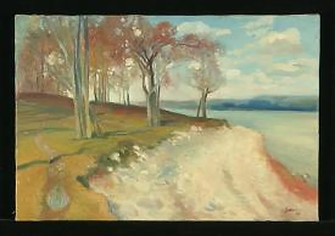 Trees on the Shore by Vladimir Yevgenovich Shpakovsky (b. 1950)