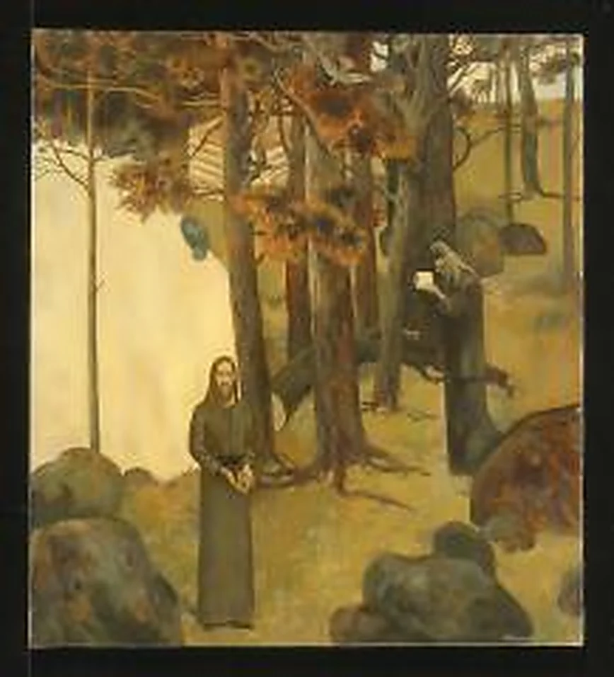 Sergei and German Valaamsky by Nadezhda G. Lozhkina (b. 1964)