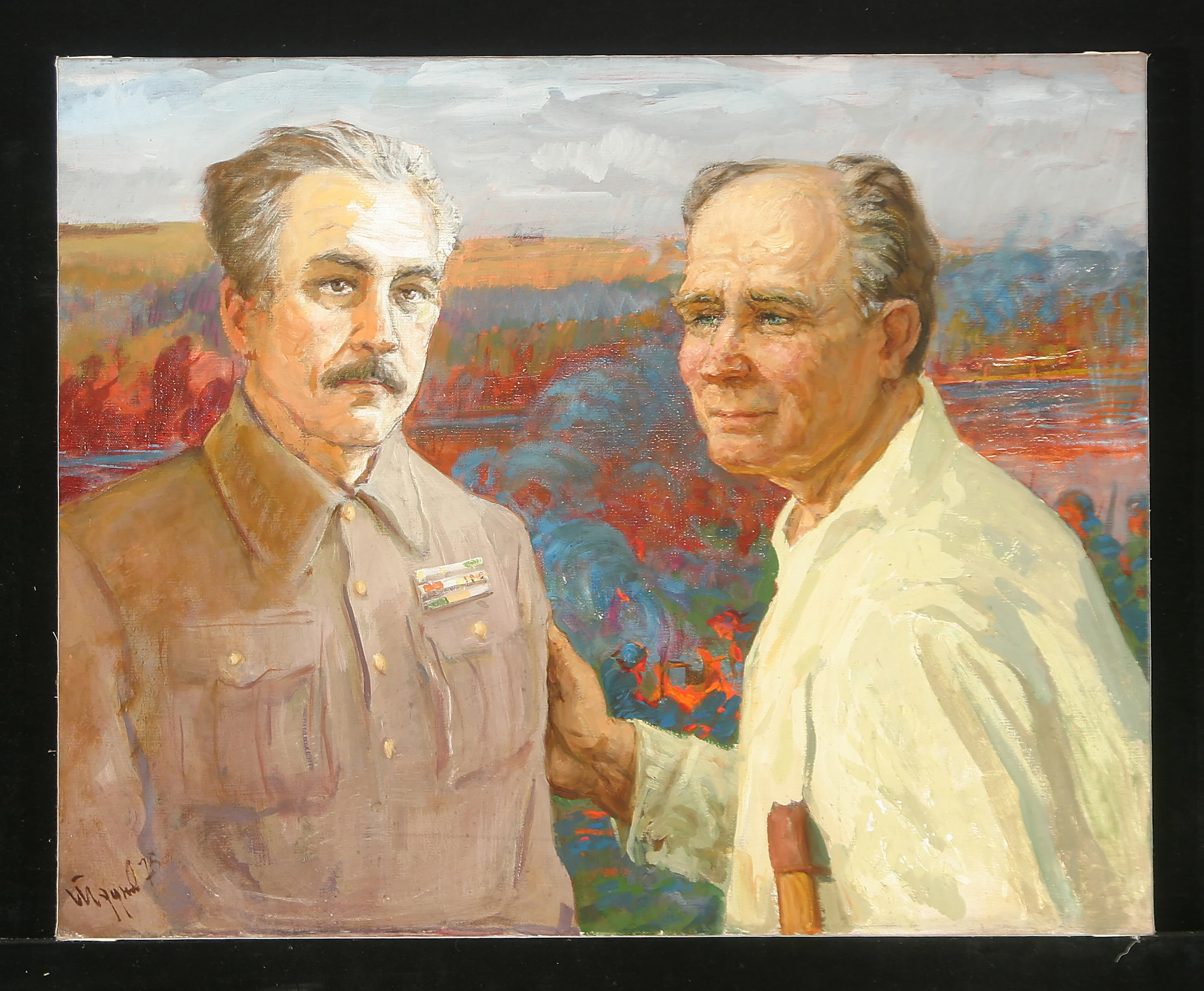 Friends by Nikolai Alekseevich Trunov (b. 1924)