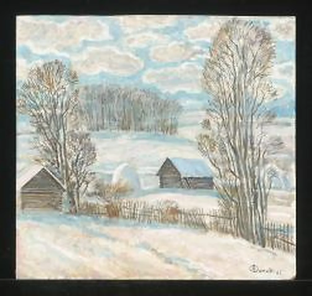 Winter in the Country by Nikita Petrovich Fomin (b. 1949)