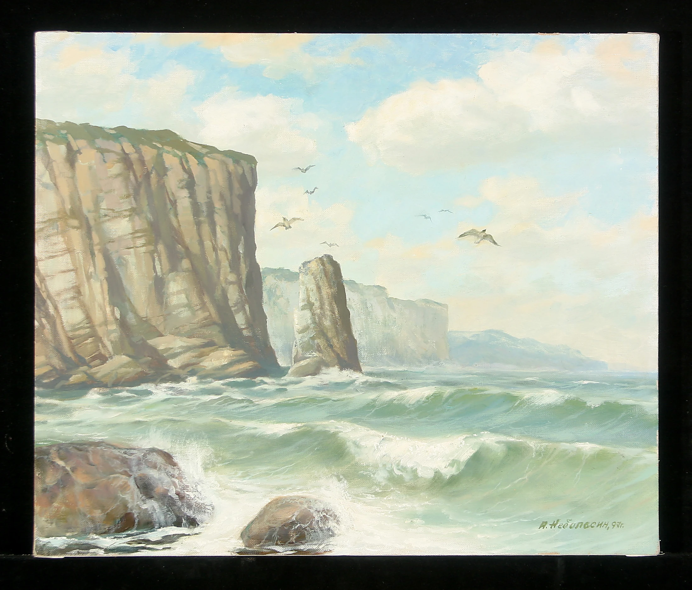 Cloudy Day by Anatoli Alekseevich Nebolsin (1934–2006)