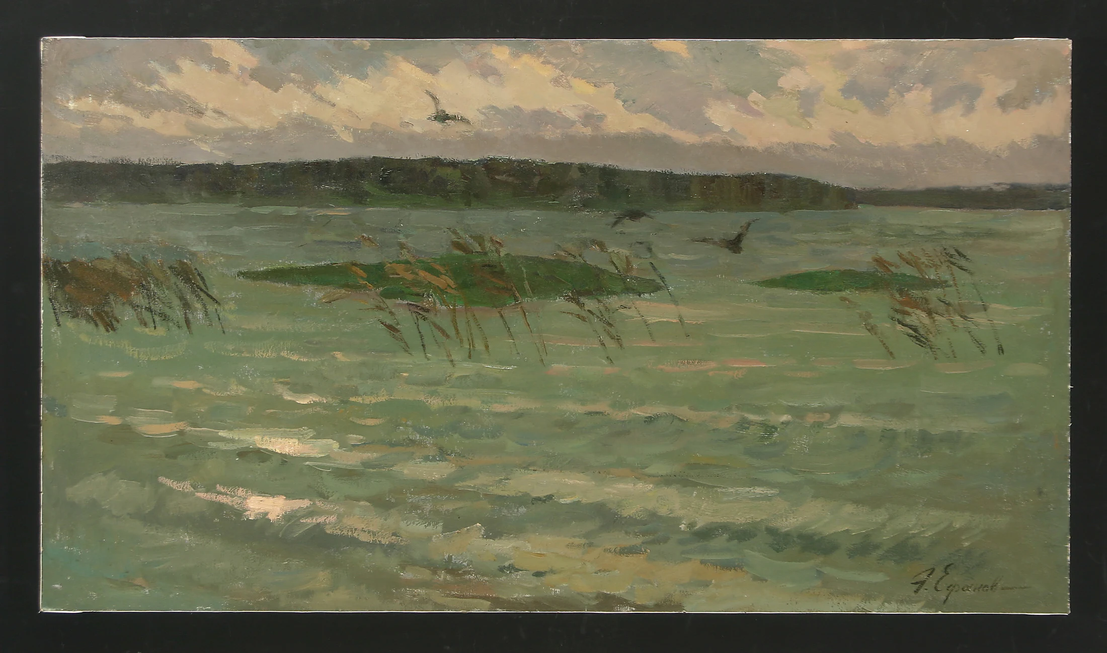 Spring Flood by Edouard Panteleimonovich Efanov (b. 1938)
