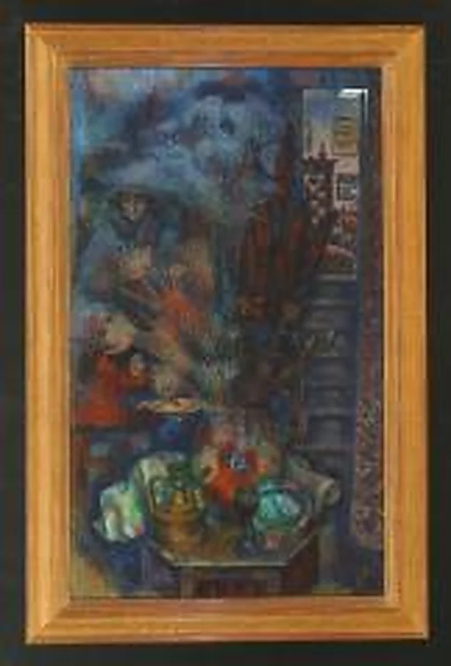 Still Life in the Studio by Vladimir Vyacheslavovich Zagonek (b. 1946)