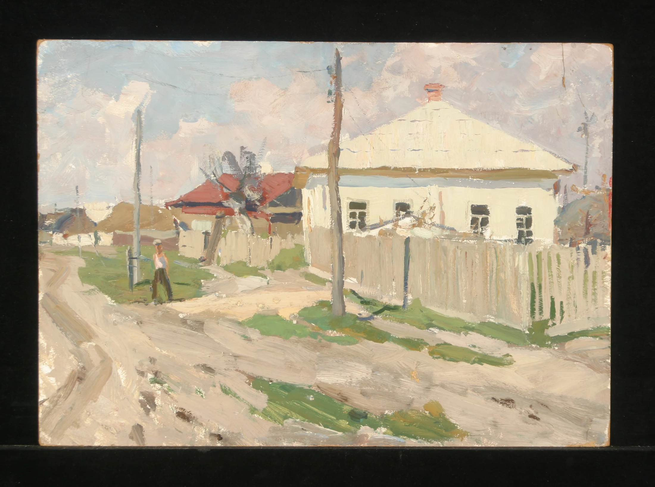 Old Village by Aleksei Pavlovich Eremenko (1922–1997)
