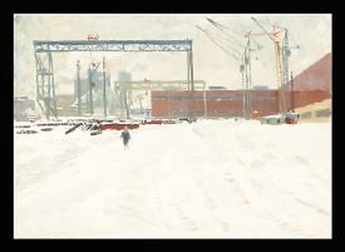 Cranes by Ivan Vasilievich Kolesnikov (1923–1999)