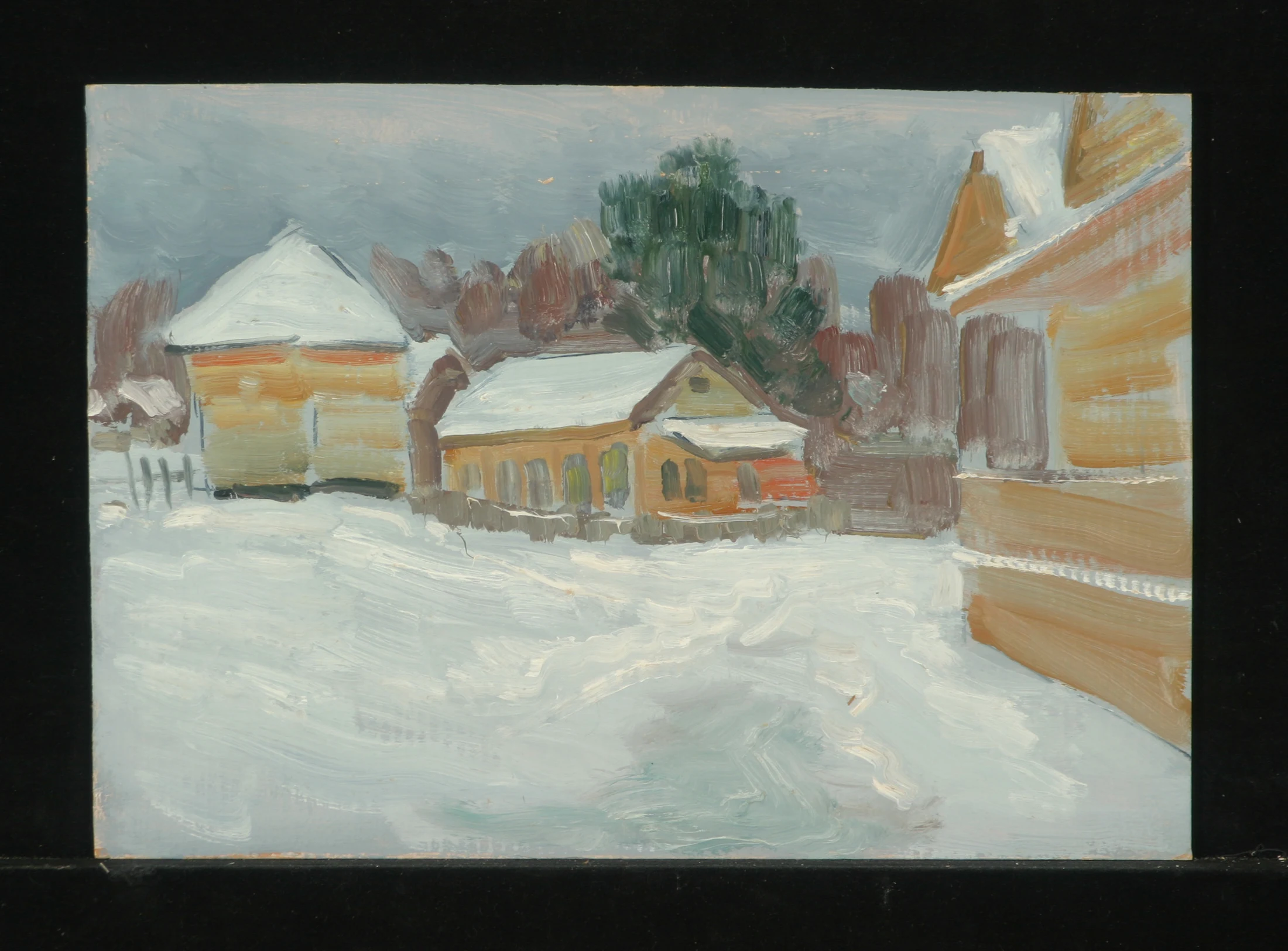 A New House by Fyodor Pavlovich Sergienko (b. 1920)
