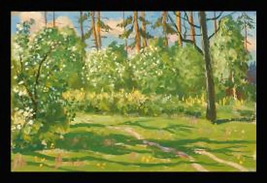 In the Wood by Vasili Andreevich Smagin (1921–1987)