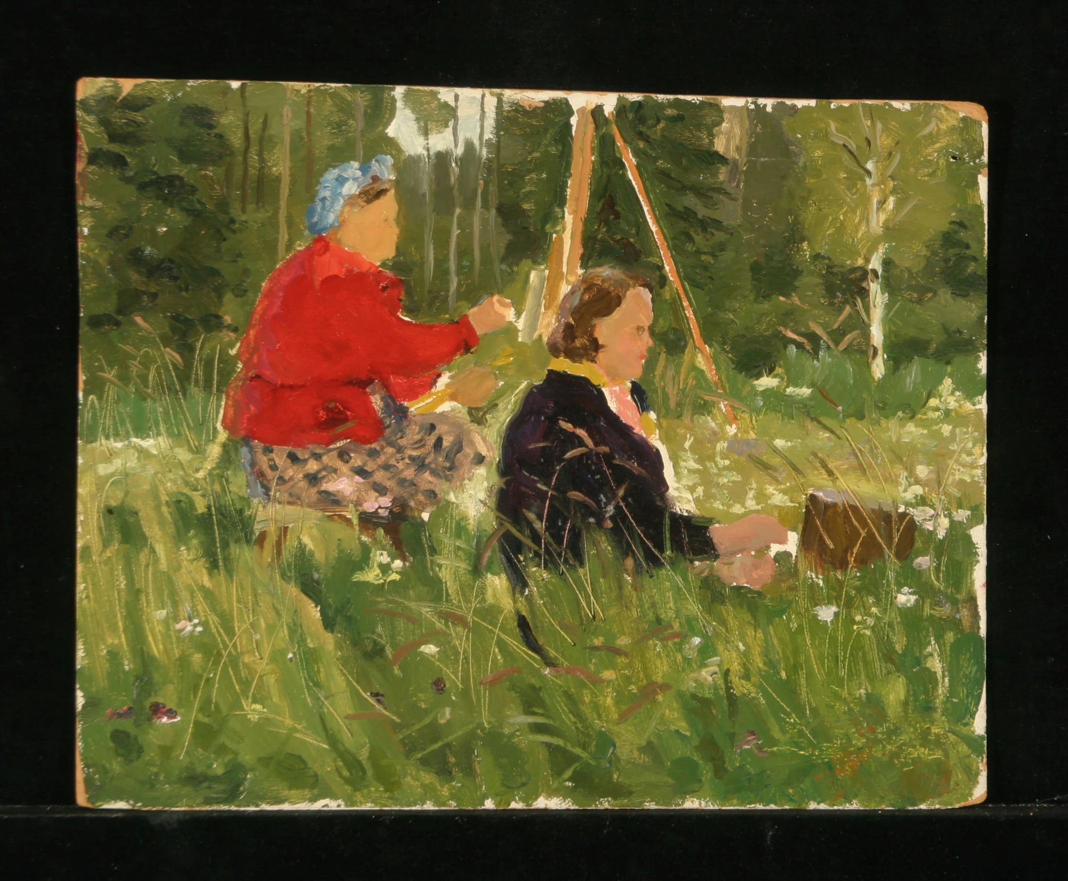 In the Forest by Vasili Andreevich Smagin (1921–1987)